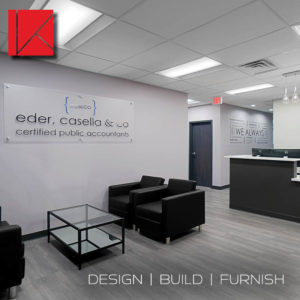 Reception area design by Key Interiors