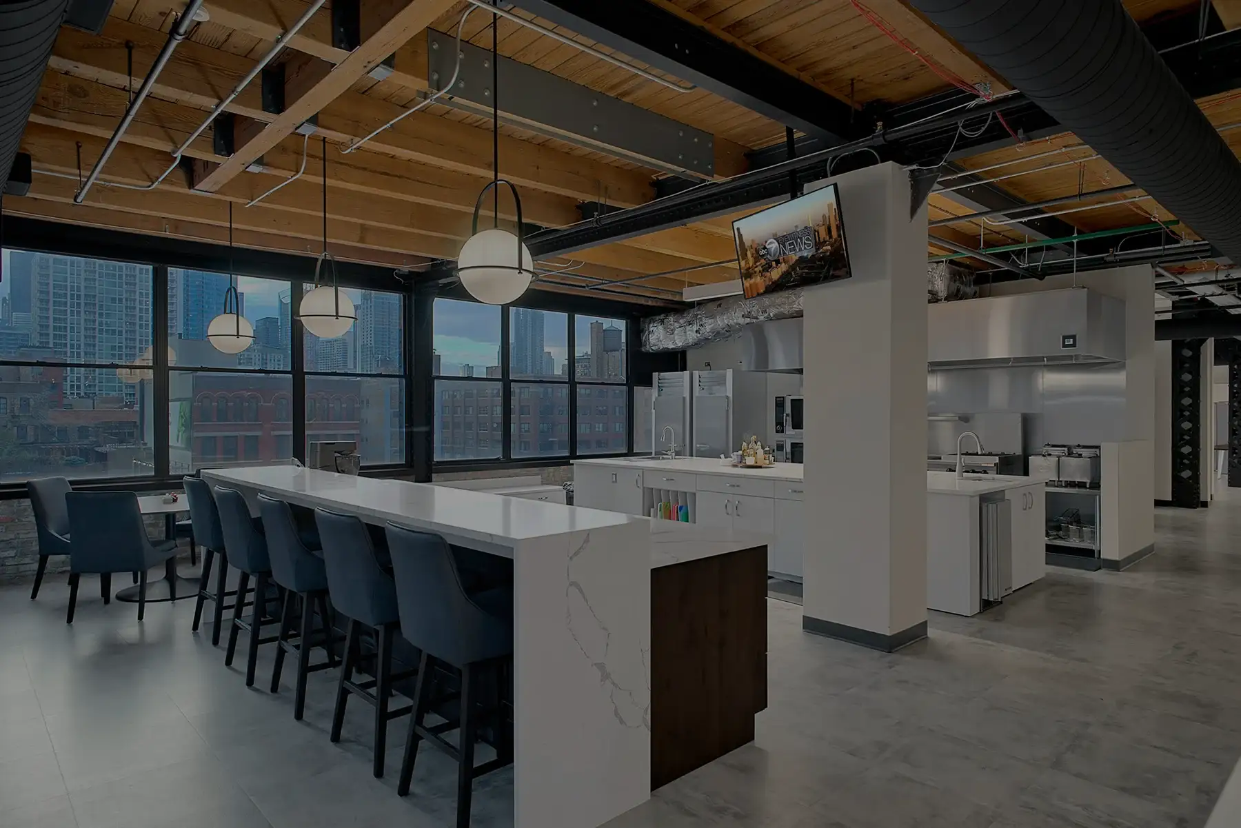 commercial office design kitchen