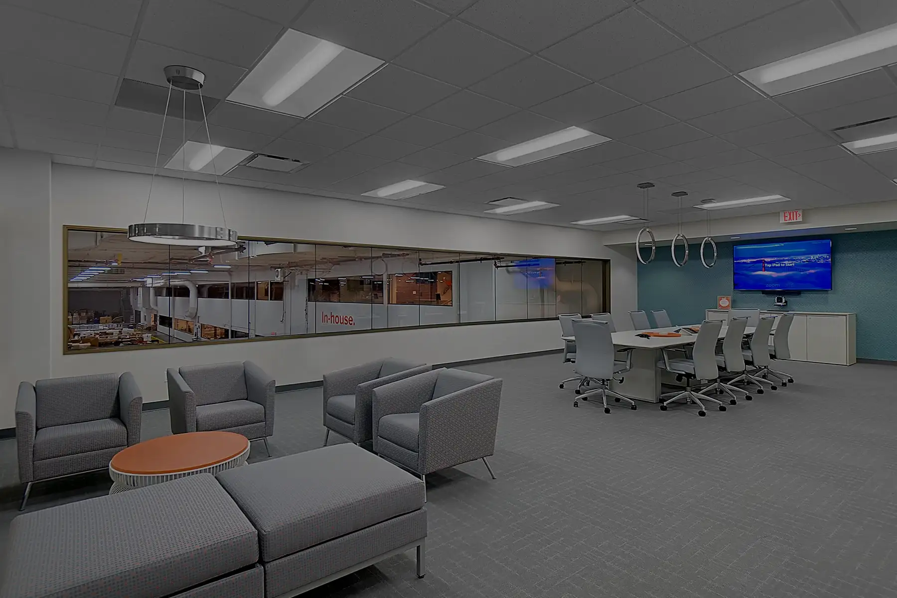 commercial office remodeling construction boardroom