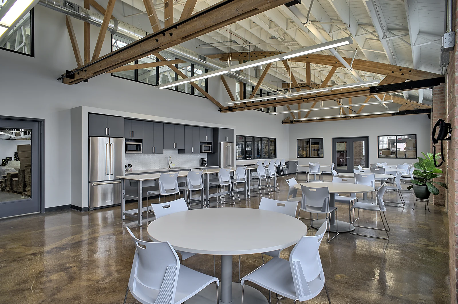 office breakroom construction