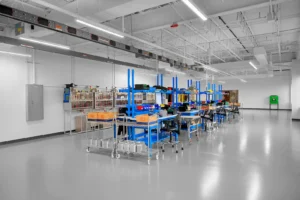 ESD grounding in an electronics manufacturing facility