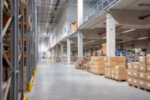 Distribution center layout designed for efficient peak season fulfillment